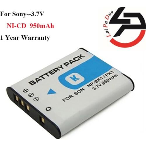 950mah 100% Brand new Replacement Camera Battery For Sony NP-BK1 NP-FK1 Sony Cybershot DSC-S750 S780 S950 S980
