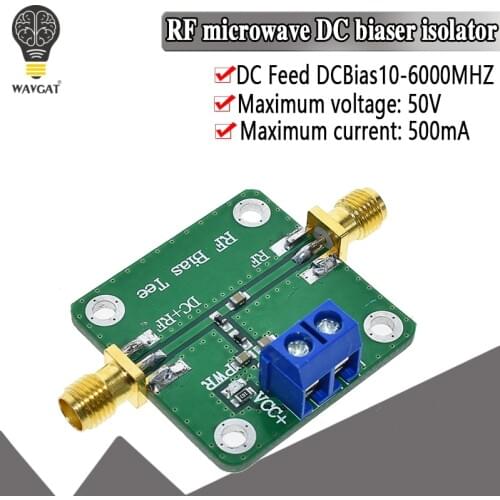 Bias Tee Broadband 10-6000MHz RF microwave DC bias DC blocker for HAM radio RTL SDR LNA Low Noise Ham Radio Amplifier