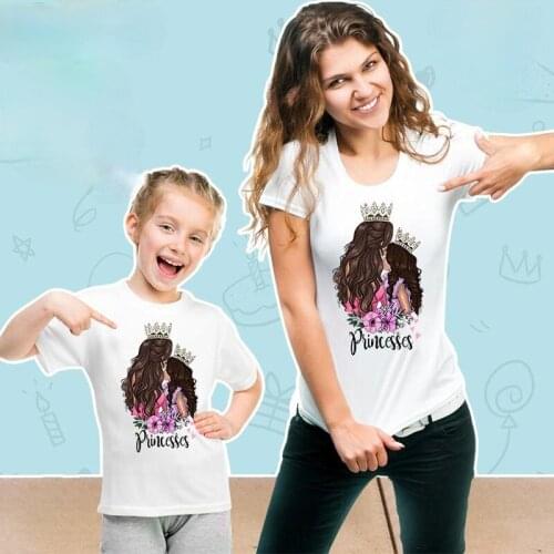 BINGHUAI Same T-shirts For Mom And Daughter