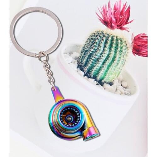LED Light Keyring BOV Sound Electric Turbo Keychain Neo Rainbow Drift Racing 2