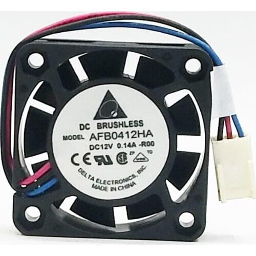 Delta AFB0412HA 4cm 4010 DC 12V 0.14A 2 Lines Or 3 Lines Mini Micro Silent Quiet Computer Server Case Cooler Axial Cooling Fan
