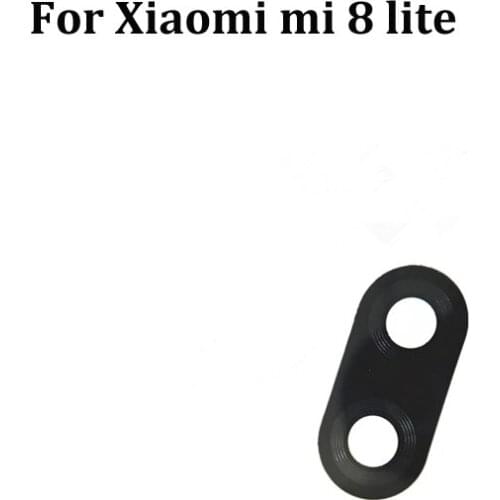 For Xiaomi MI 8 Lite Mi8 lite Rear Back Camera Glass Lens With Sticker Main Camera Glass Lens Spare Part For xiaomi Mi8 Youth
