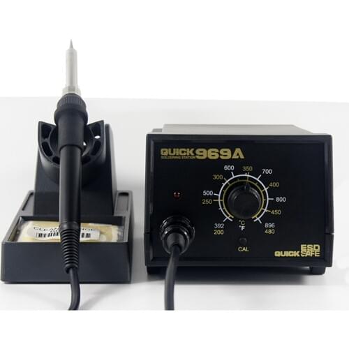 QUICK 969A 220V constant temperature 60W electronic soldering iron SMD rework station