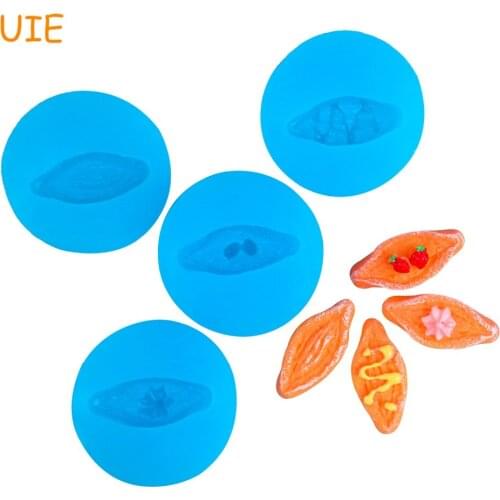 GYL577U,GYL578U,GYL579U,GYL580U Bread Silicone Mold - Resin Jewellery DIY Bakeware Food Safe Cupcake Topper Fondant Chocolate