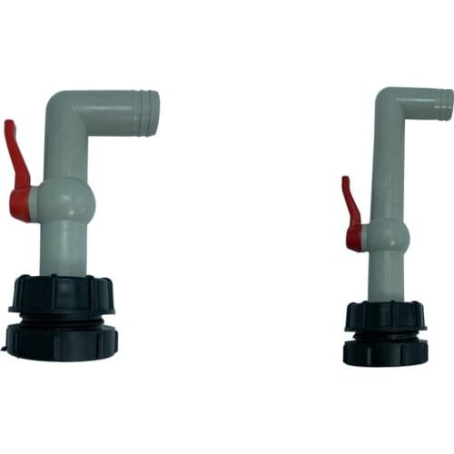 IBC Ton Barrel Connector Valve 2in Fittings Barrel 90° Interface 32mm