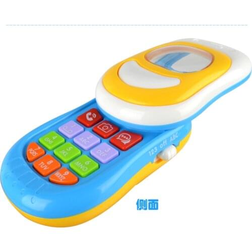 Toys phone Childrens Cell Phone Toy For Intelligent Simulation Baby Music Educational Kid-learning Slide Unisex Plastic 2-4