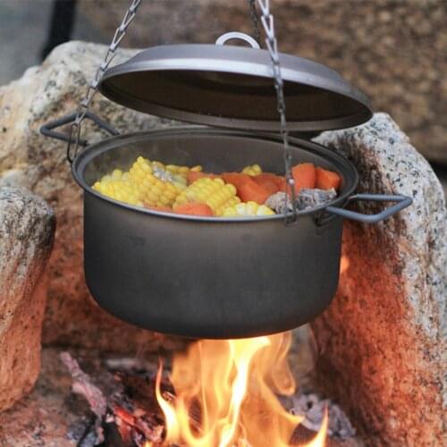 Keith Titanium Pot Stockpot Big Capacity Outdoor Camping Hiking Traving Hunting Picnic Cookware Ollas Cocina 2.5L Ti6018