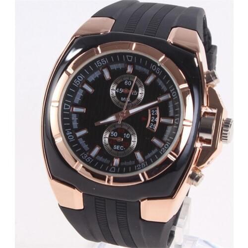 Top Brand Quartz Wrist Sport Watch High Quality Fashion Busine Men Adjustable Silicone Strap Analog Display Hot erkek kol saati