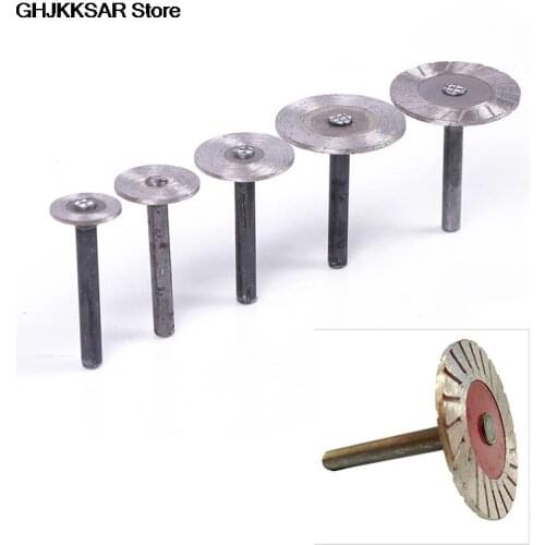 6mm Shank Circular Saw Blades Wood Metal Stone Cutting Blade Discs With Mandrel Rotary Diamond Turbo Disc Granite Marble