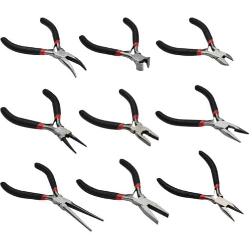 4.5/5 inch Long Nose Mini Pliers Tools Light Multifunction Weight Jewellery Making Round Flat Long Nose Bent Nose Pliers