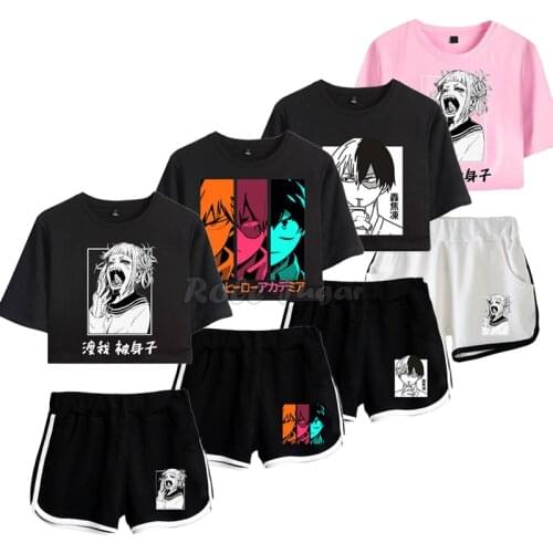 My Hero Academia Boku No Hero Cosplay Costume Men Women Uniform Gym Suit Tshirt Shorts Midoriya Izuku Todoroki Shouto Costumes