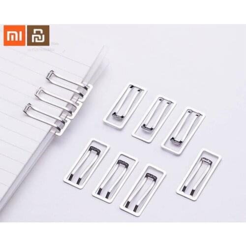 10 piece set xiaomi mijia youpin paper clip metal folder stationery smart classification tool smart home
