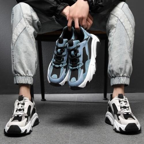 2020 Autumn New Hot Mens Fashion Sports Shoes Increase Ins Breathable Comfortable Trendy Shoes Trend Casual Running Shoes