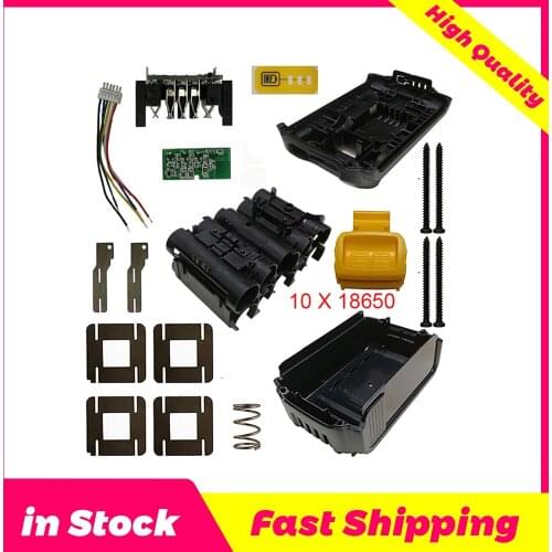 New DCB200 Li-ion Battery Plastic Case PCB Charging Protection Circuit Board Box Shell For Dewalt 18V 20V 4Ah 6Ah Power Tool