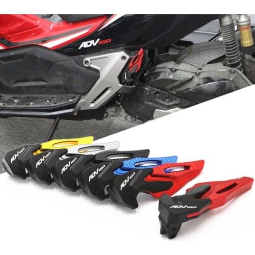 For Honda ADV150 ADV 150 2019 2020 Rear Passenger Footrests Footpegs CNC Kick Support Holder Scooter Parts Foot Pegs Accessories