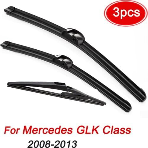 MIDOON Windshield Windscreen Wiper Blades For Mercedes Benz GLK Class Front Rear Set 2008 2009 2010 2011 2012 2013 2014 22"19"12