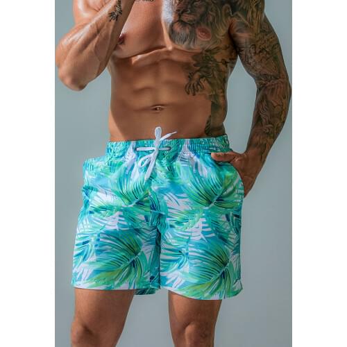 Mens beach pants mens summer casual shorts quick-drying Surfing swimming trunks running gym mens plus size swimming trunks