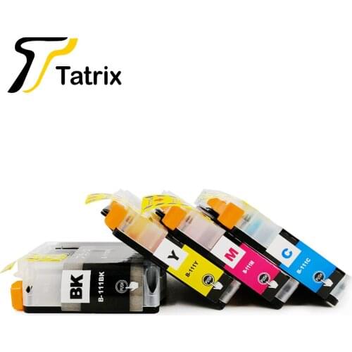 Tatrxi 4PK For Brtoher LC111 BK/C/M/Y Full Compatible Ink Cartridge For Brtoher DCP-J552N J752N MFC-J980DN-B/W Printer