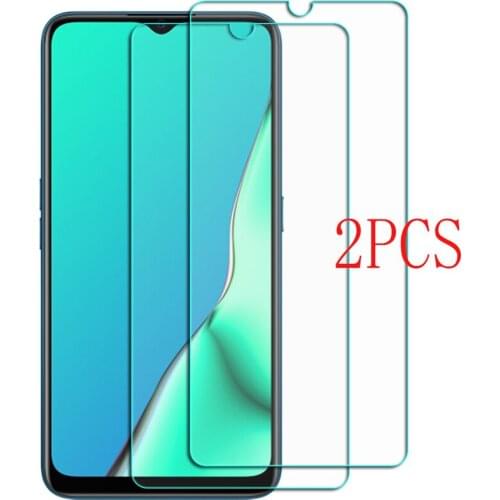 2PCS Tempered Glass For OPPO AX7 A3s K5 Reno3 Reno Z 2 Realme XT X2 3 Pro C2 5 5s Protective Film Screen Protector Phone cover