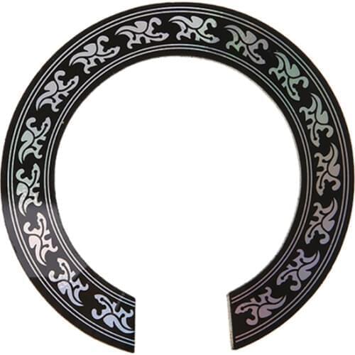 Hard PVC Circle Sound Hole Rosette Inlay for 38 39 inch Acoustic Guitars Decal