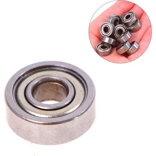 10pcs 5*14*5mm Deep Groove Spherical Carbon Steel Miniature Bearings 605ZZ Low Speed Bearing