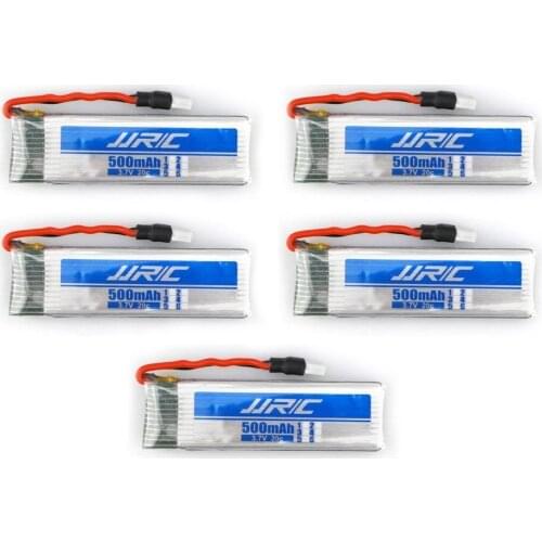 5pcs * 3.7V 500mAh 20C Original Li-Polymer Battery for JJRC H37 RC Quadcopter Drone Spare Parts