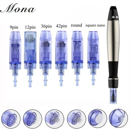 50pcs/pack Micro needle 9 pin / 12 pin / 36 pin / nano Cartridge Replacement For Derma Pen Micro Nano Head Tattoo Needles
