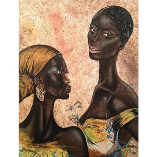 Diamond Mosaic full Square Diamond Embroidery Abstract black woman Diy Diamond Painting Cross Stitch Rhinestones Handwork Kits