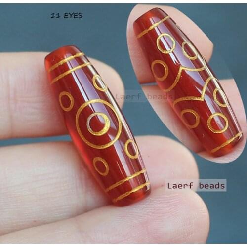 1Piece, 28-30mm Natural Red Agate Gold Line Tibet Dzi Beads,many pattern ,For DIYJewelry making! Mixed wholesale for all items