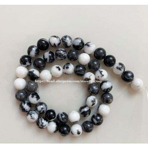 Free Shipping Natural Stone White Howlite African Turquoises Round Loose Beads Pick 6 Color and Size for handmade Jewelry Making