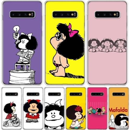 Mafalda Cover Phone Case For Samsung Galaxy S10 S20 Ultra Note 10 9 8 S9 S8 J4 J6 J8 + Lite Plus Pro S7 Coque