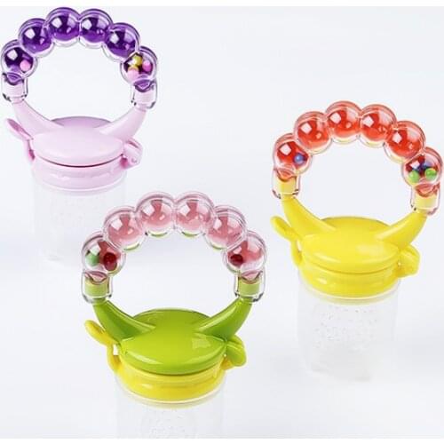 Baby bottle feeding fruit vegetable music newborn food supplement bite juice feeder baby agile pacifier fruit portable