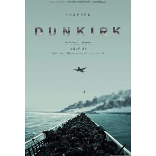 Dunkirk War Movie 2017 2 Silk Fabric Wall Poster Art Decor Sticker Bright