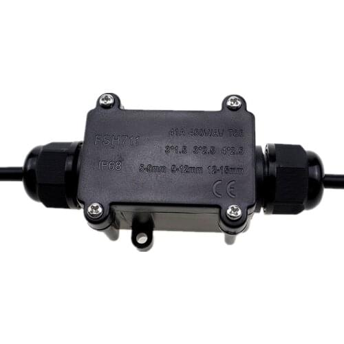 IP68 Cable Connector 4-12mm 2 Way 3 Way Y Type Outdoor Street Light Buried Wire Waterproof Connectors Electrical Junction Box