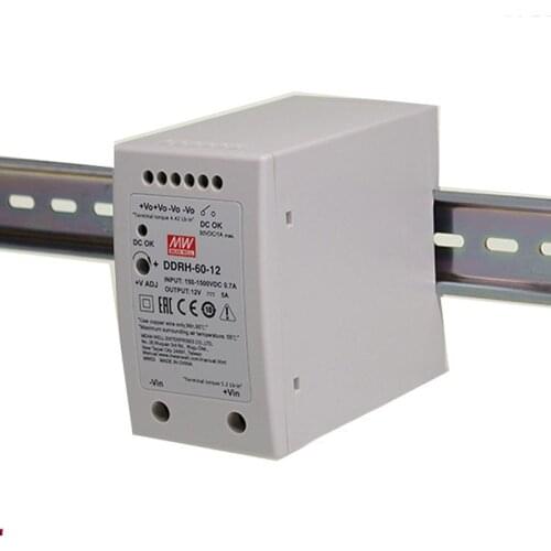 DDRH-60-5/12/24/48Vdc Din rail Power supply Meanwell nameplate supplies dc to dc converters 150-1500Vdc