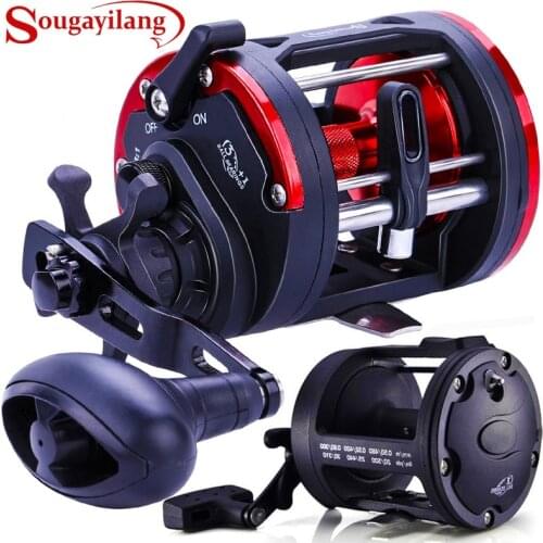 Sougayilang Trolling Fishing Reels 3.8:1Gear Ratio Spinning Fishing Reel for Saltwater Freshwater Sea Boating Fishing Reel