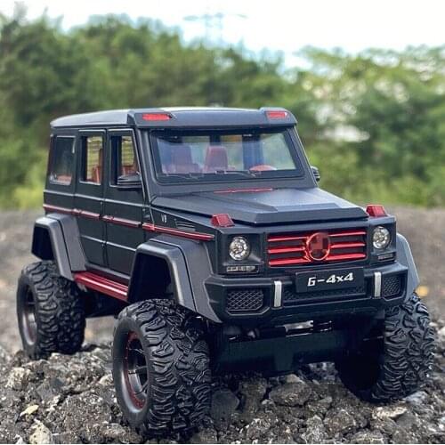 1/24 G500 G65 Alloy Car Model Diecasts Metal Toy Modified Off-road Vehicles Car Model Simulation Sound Light Childrens Toys Gift