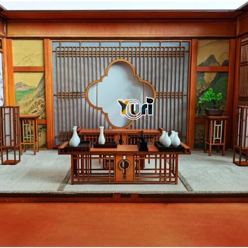 WORD OF HONOR Shan He Ling Wen Kexing Zishu Unpainted Scene Model Fit Figure OB11 BJD Doll Toy DIY Colorless Material Package C