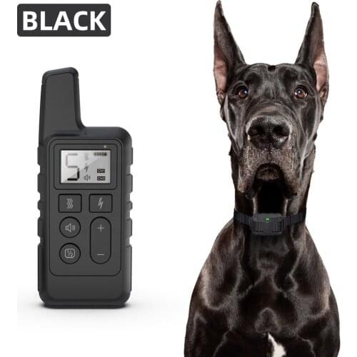 Dog Training Collar Pet Remote Control Collar 500m Electric Waterproof Rechargeable LCD Display Shock Vibration Dogs Collar