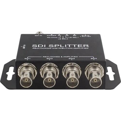 Factory sales 1 channel SDI to 4 channel SDI distribution amplifier splitter video format conversion optical video converter