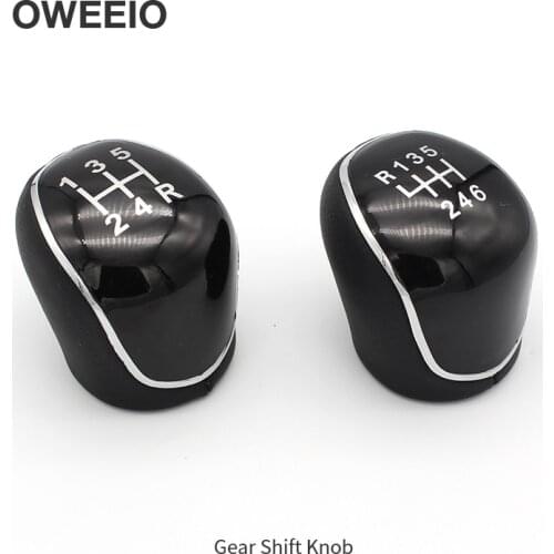 OWEEIEO 5/6 Speed Car Gear Knob Cap Cover Shift Lever Head Cover For Ford Focus Gear Head Mondeo Shift Handball Gear Stick Handb