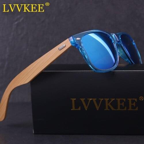LVVKEE HOT 2021 Top Quality Wood Sunglasses Men Retro Brand Designer Bamboo Sun Glasses For Women Eyewear Oculos de sol Feminine