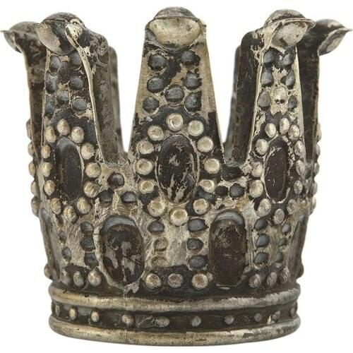 Vitale Kanta Antique Decorative Crown Candle Holder Small Size