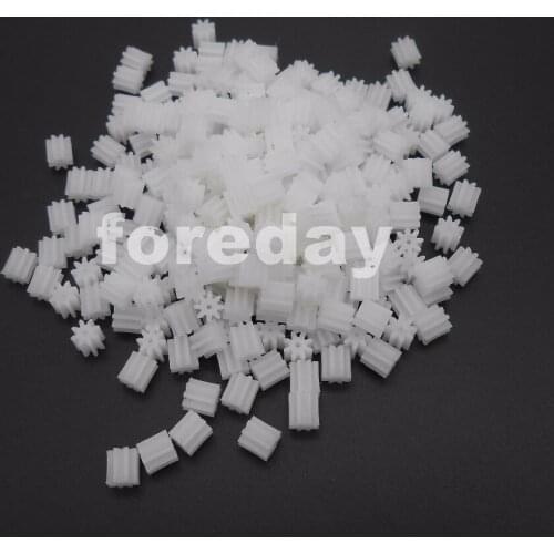 1000PC NEW DIY 80.8A Plastic 8T 8 Teeth 5.5X5=H:D Aperture: 0.75mm Spur Gear Model Accessories Plastic Spur Gear *FD219X1000