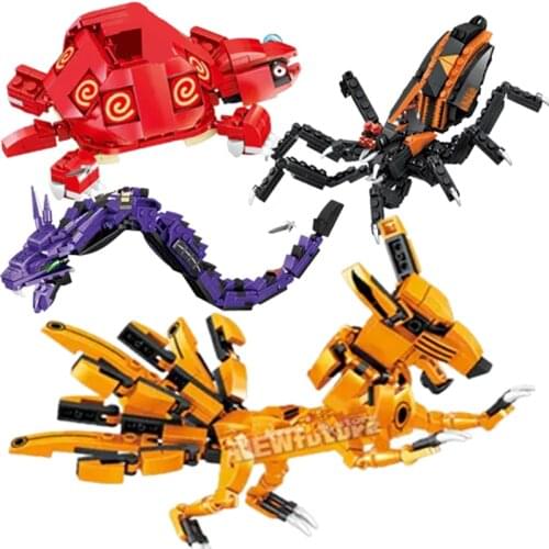 2021 Snake Spiders Nine Tails Foxs Tortoises Uzumakis Mitsuki Gaaras Namikazes Building Blocks Classic Model Sets Bricks Kid Kit