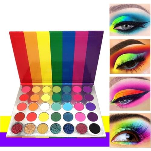 24/35 Color Glitter Eyeshadow Palette Makeup Pearlescent Light Eye Makeup Manufacturer Eyeshadow Palette Wholesale Dropshipping