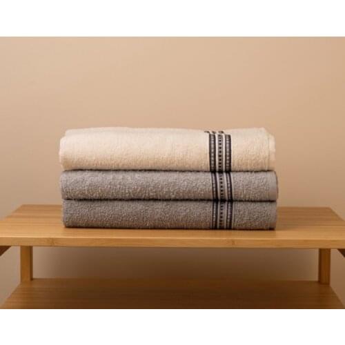 3 Pcs Bath Towel Dowry Pack 70X140cm Cotton Bordered Bath Towel Bride Groom Soft Super Absorbent Fast Dry 2021 Marriage Season