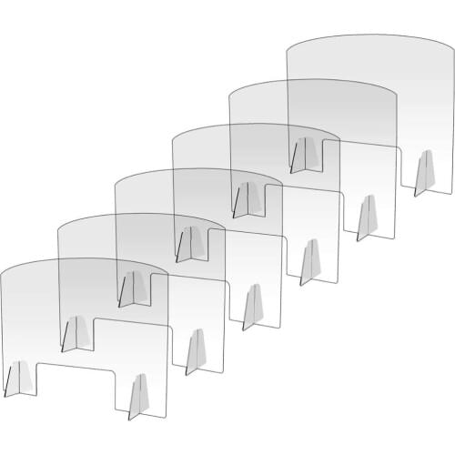 30inchx24inch Plexiglass Shield Clear Acrylic Sneeze Screen Guard For Counter,Office,Reception Desk With Transaction Window