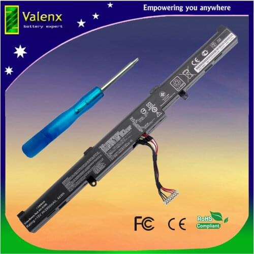 15V battery for ASUS A41-X550E A450J X450JF A450JF X550DP X550ZE R752 X550D R510D R510DP F550D F550DP F750L