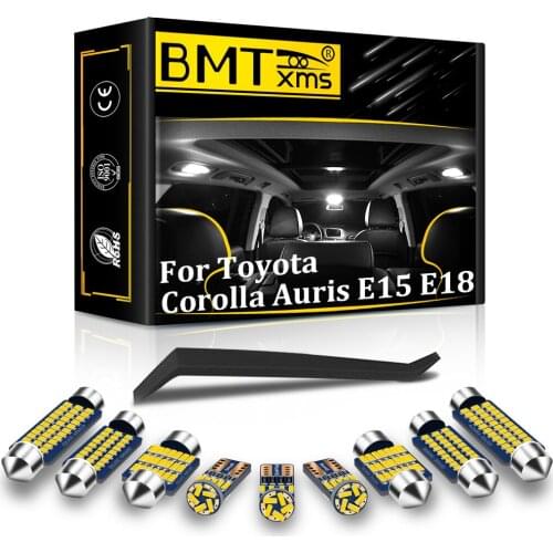 BMTxms Canbus Vehicle LED Interior Map Dome Trunk Light License Plate Lamp Kit For Toyota Corolla Auris E15 E18 2006-2020